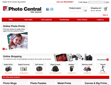 Tablet Screenshot of photocentralcamera.com